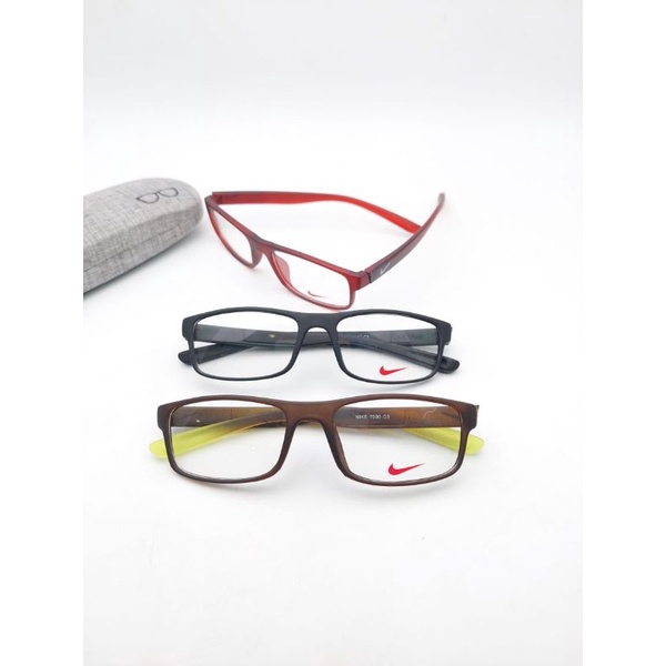 Kacamata/Frame Pria Nike 7090 Paket Lensa Photocromic Dan anti radiasi,minus,plus,cylinder