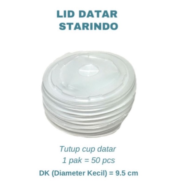Tutup cup gelas(LID STARINDO Datar)