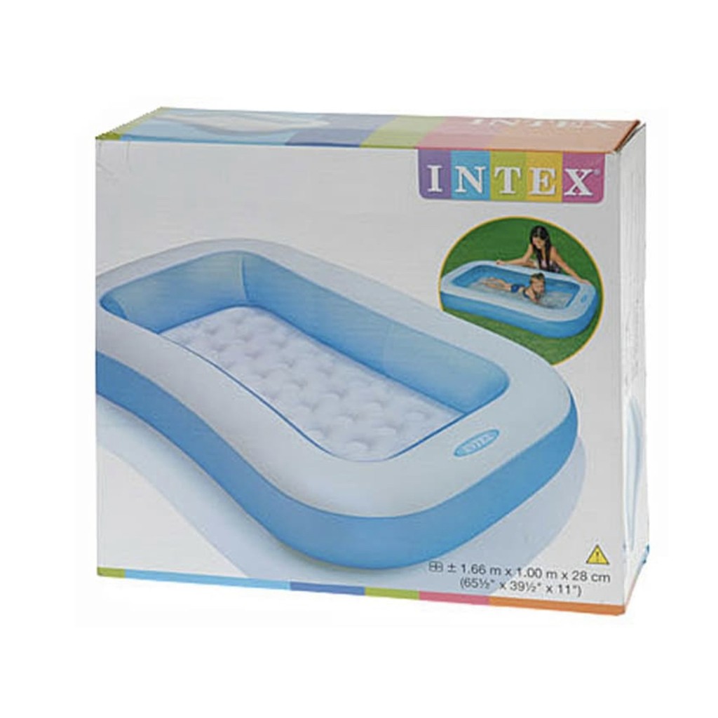 Kolam Renang Anak Intex Blue Rectangular Pool 57403 - kolam saja