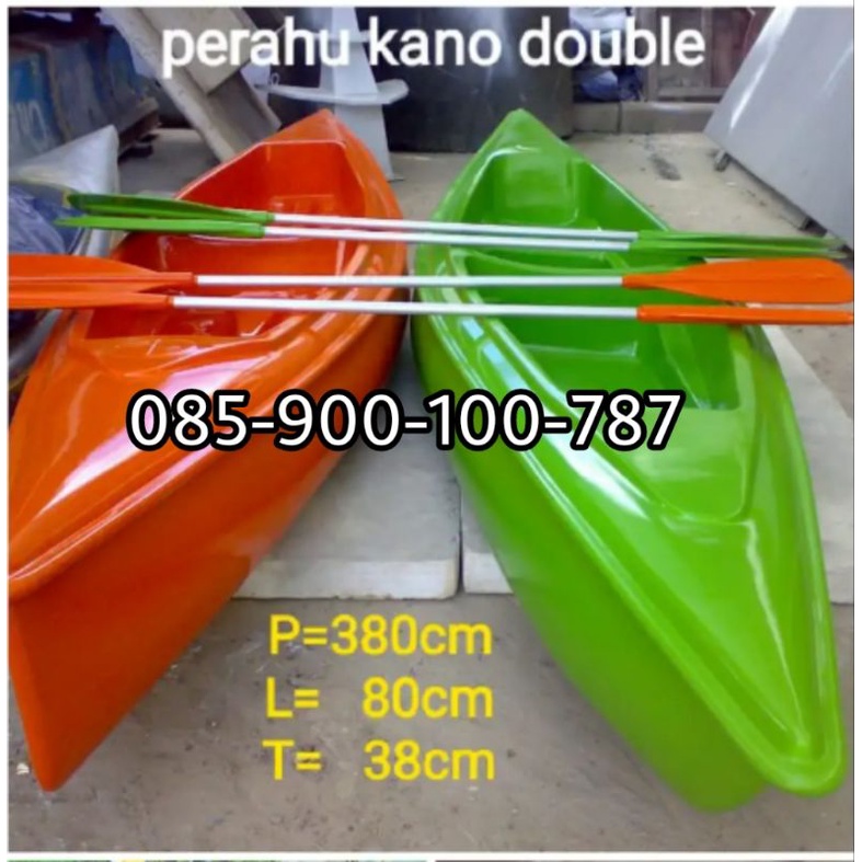 Perahu Kano Double,Perahu Dayung Fiberglass,Perahu Kano Termurah.