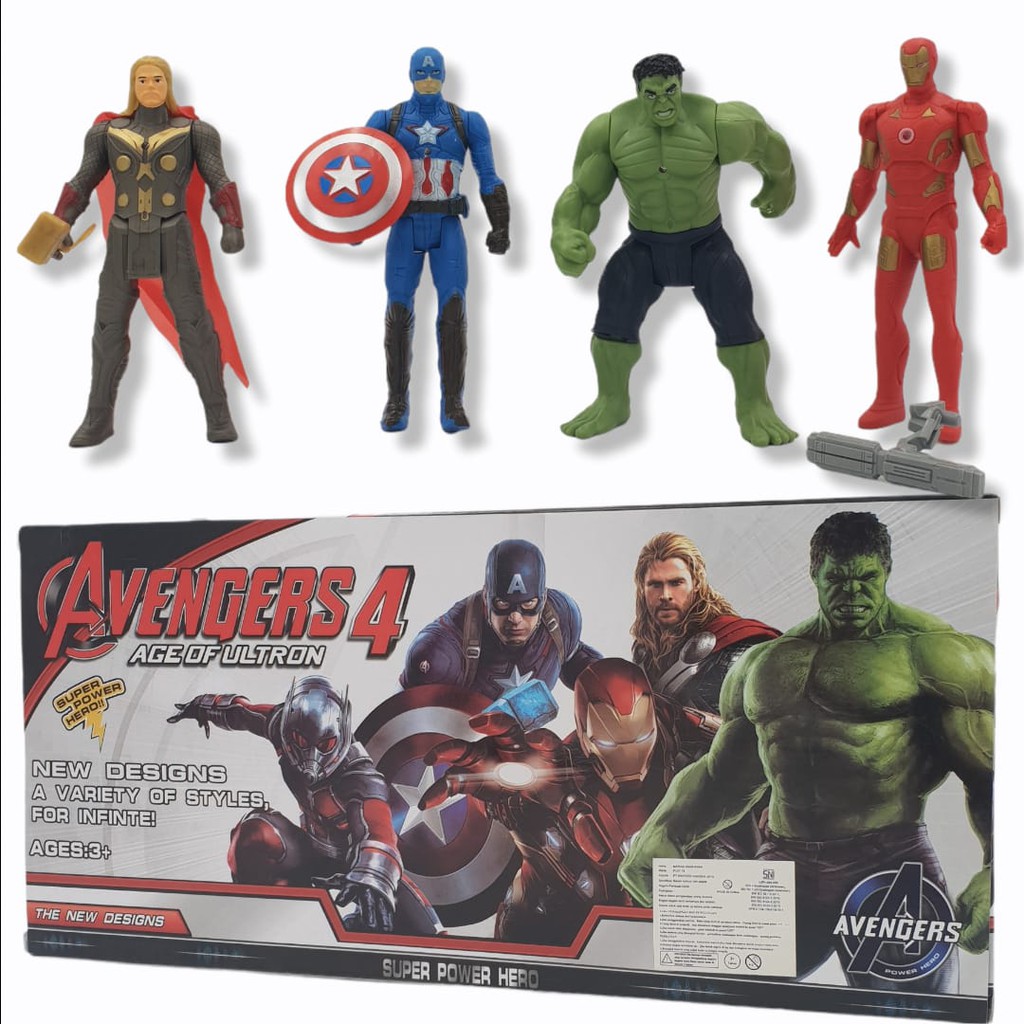 Set Mainan Anak Robot Super Hero Avengers Isi 5 Pcs/ Mainan Avengers Set Terbaru Ada Thanos Mainan