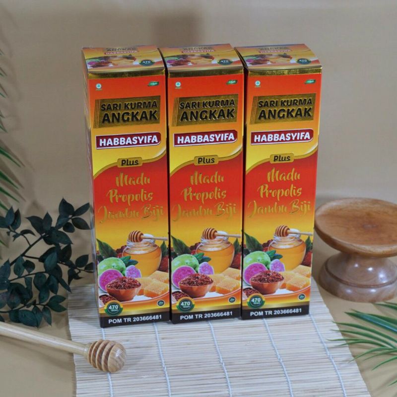 Habbasyifa Sari Kurma Angkak 470 gr Madu Propolis Jambu Biji