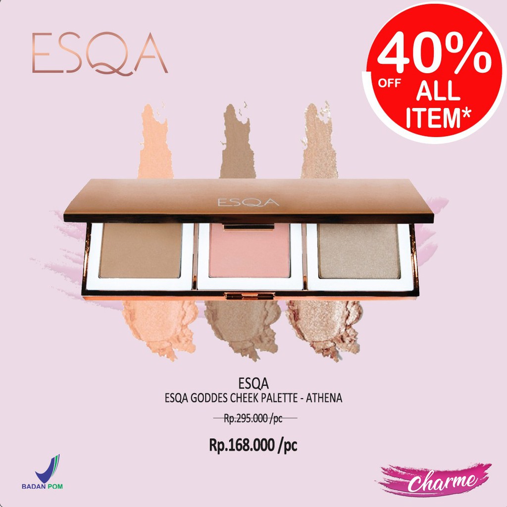 (READY ORI) Esqa Goddess Cheek Palette - Aphrodite / Athena BPOM