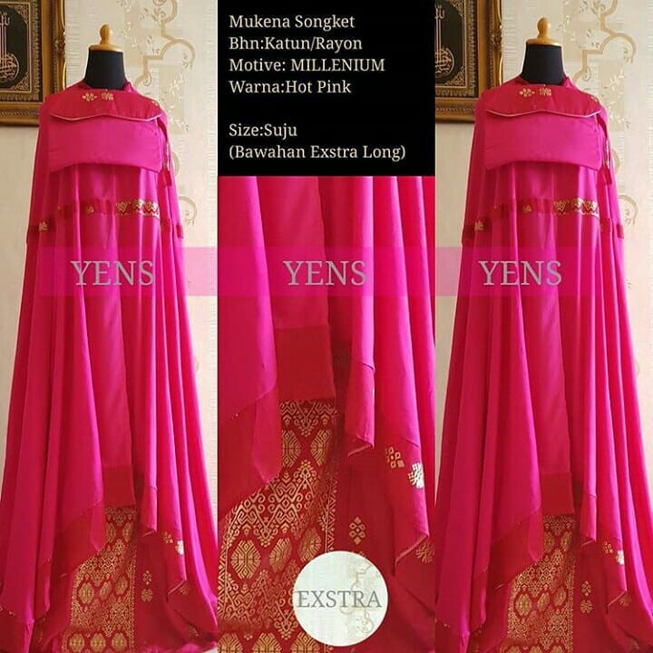 Mukena Songket Prada Exlusive Extra Large milenium