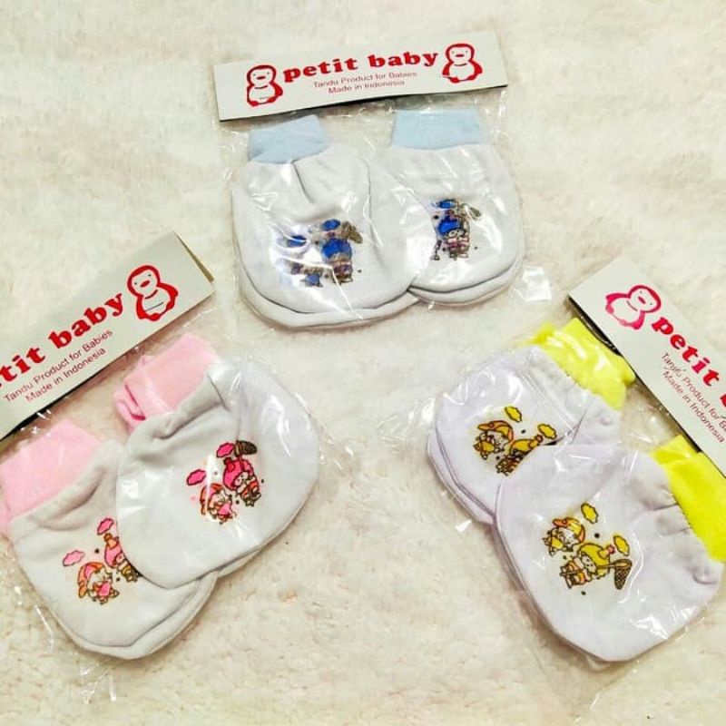 3PCS SARUNG TANGAN DAN KAKI BAYI / SARUNG TANGAN BAYI