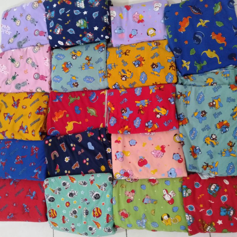 bahan kain kaos babyterry / kaos katun kiloan murah