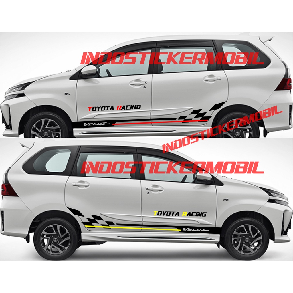 CUTTING STICKER MOBIL VELOZ STICKER STIPE MOBIL TOYOTA AVANZA VELOZ