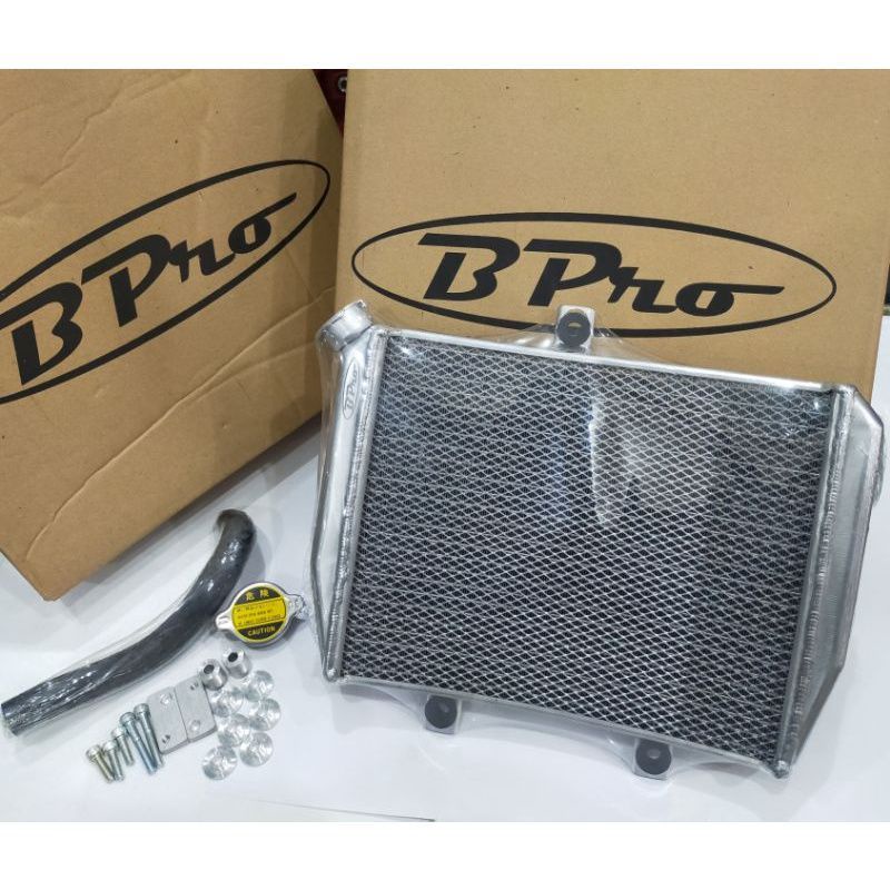 Radiator Bpro Gambot Big Volume Kawasaki Ninja 150 R RR-KR ZX Radiator B Pro Spac Mc28 lengkung Radi