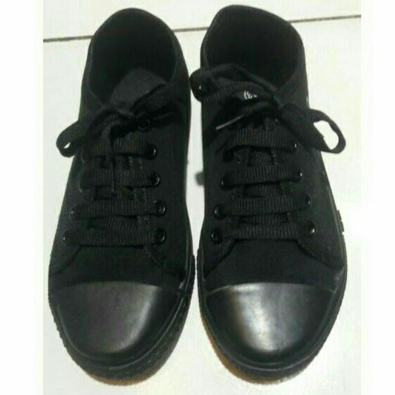 New Basket - Sepatu Sekolah Anak Laki Perempuan Motif Tali Pendek Size 28 - 35