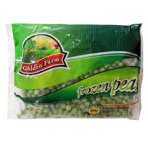 Golden Farm Green Peas Kacang Polong Beku Frozen 500 Gr - Sayuran Beku