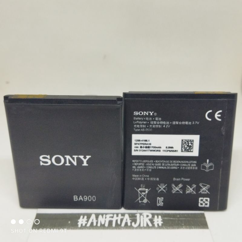 BATRE BATREI BATERAI BATTERAY SONY XPERIA EXPERIA E C1505 C1606 E1 D2005 BA900 BA 900 BA-900 ORIGINA