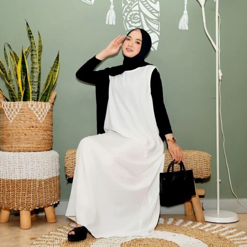 Baju Gamis Inner dress tanpa lengan