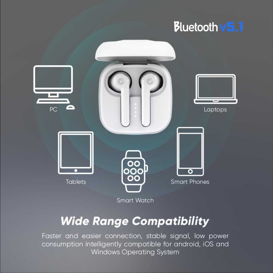 Earphone SonicGear TWS 1 Bluetooth 5.1 - Earpump Sonicgear TWS 1