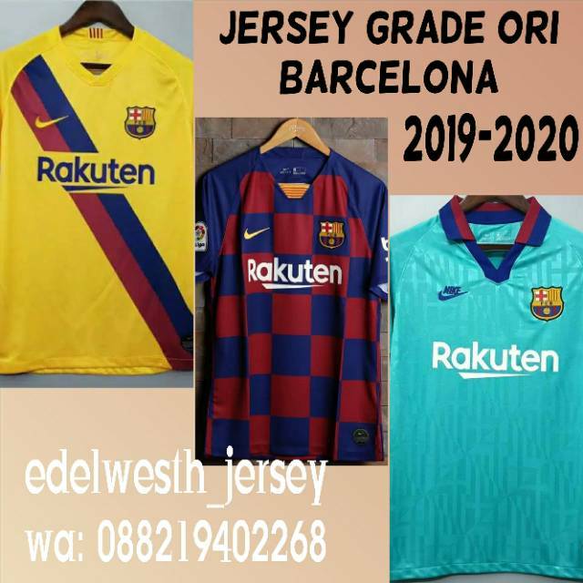 jersey barcelona 2019 home away third