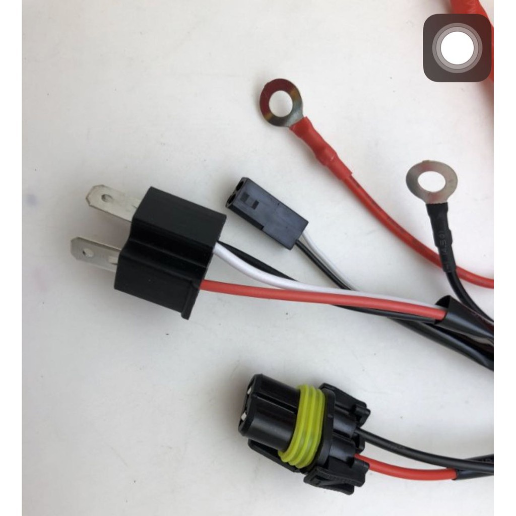 ORIGINAL KABEL RELAY BILED DAN RELAY HID MOTOR | KABEL SET HID MOTOR H4 KABEL MERAH | KABEL HID H4 H6 GARANSI 1 TAHUN