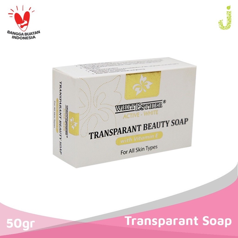 MS - Whitesther active white transparan soap Sabun Cuci Muka Batangan