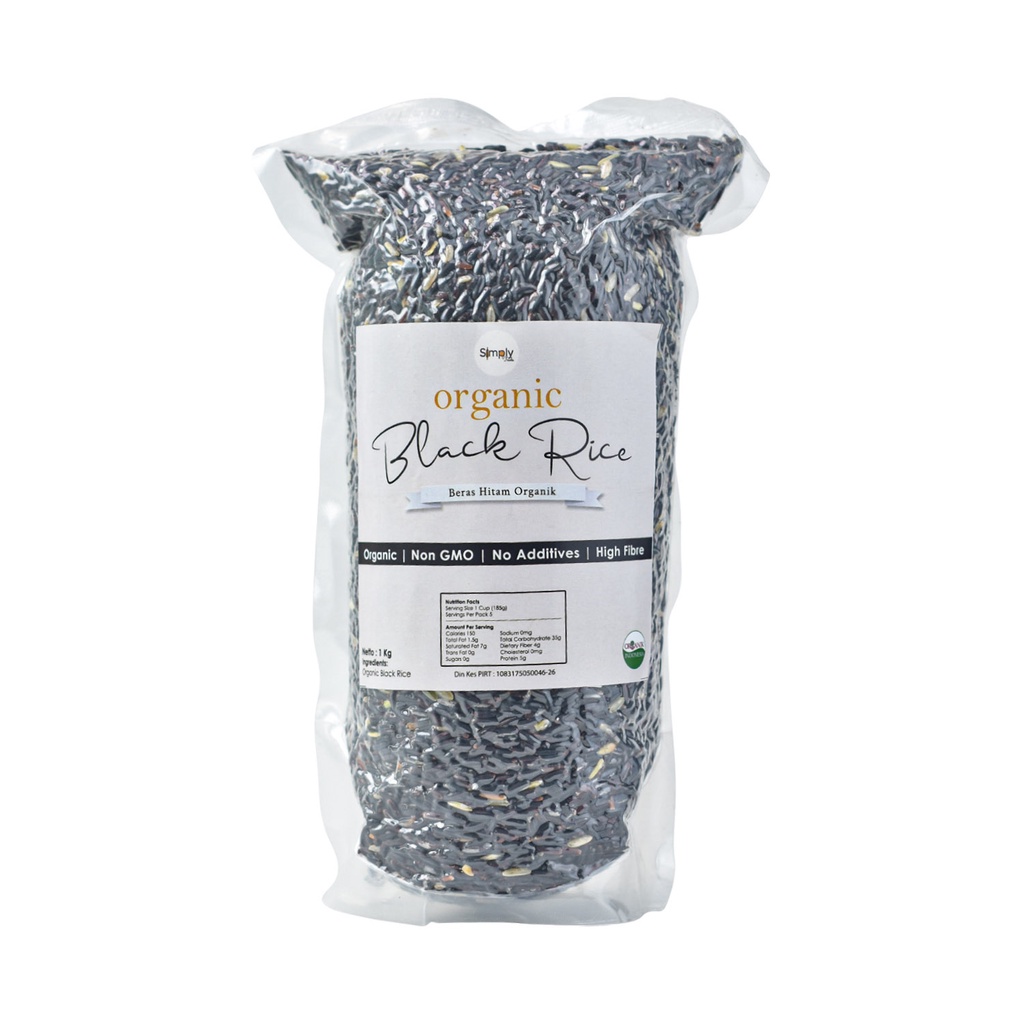 Simply Organic Black Rice ( Beras Hitam Organik ) 1 Kg