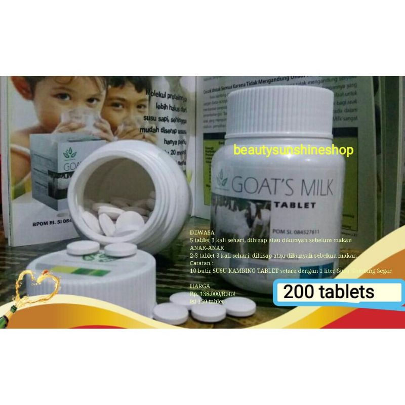 

Tablet Permen Susu Kambing Goat's Milk 200 Tablet