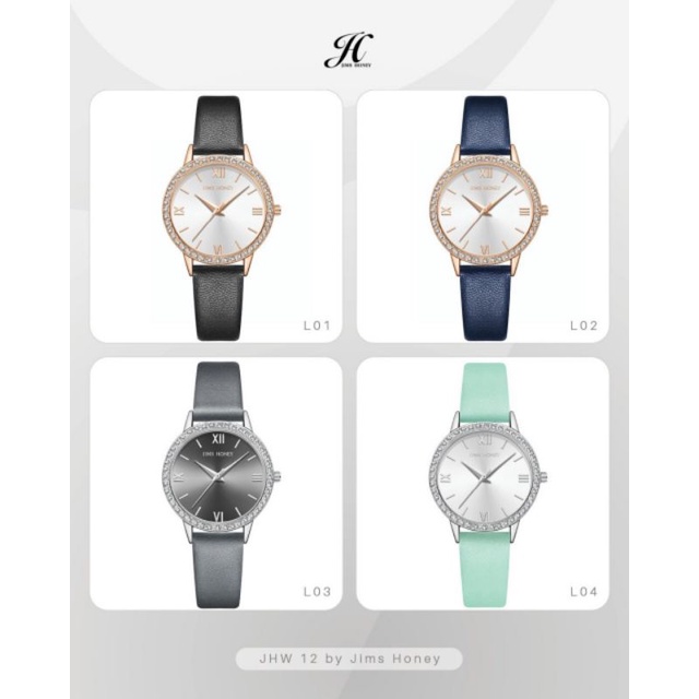 Jimshoney Jhw 12 Jam Tangan Wanita Murah Antiar - Jam Cewek Strap Kulit Original Jims Honey Watch Daily Party Import