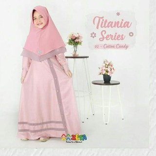  DNS TITANIA KIDS ROHIYA KIDS BAJU  GAMIS  ANAK  MUSLIMAH 