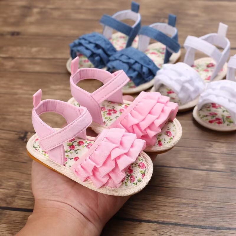 HappyOliver D46 RAELYN RUFFLE Sepatu prewalker bayi dan anak perempuan newborn 3-18 bulan