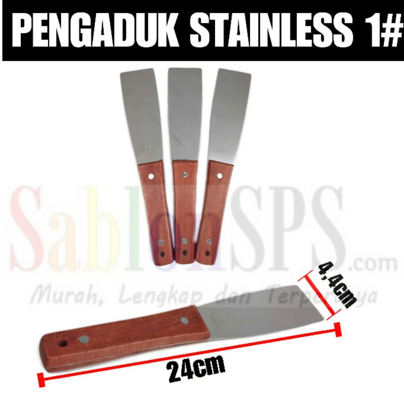 PENGADUK SPATULA STAINLESS BESAR 1#