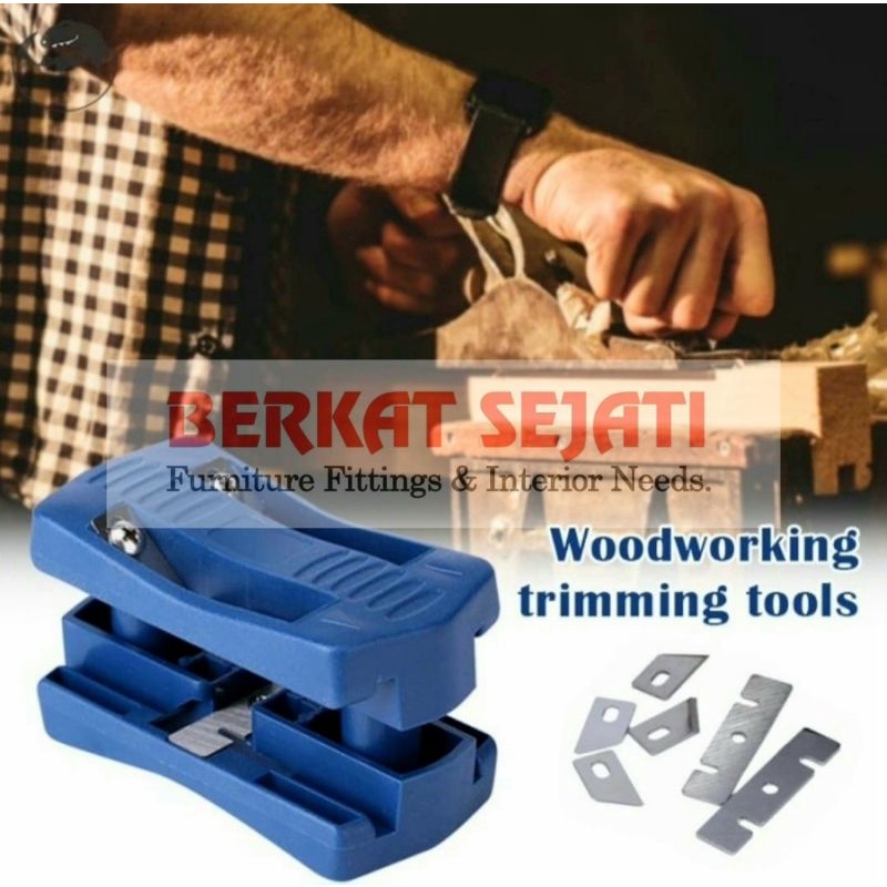 Manual Edge Trimmer Router Cutter Edging Hpl Pvc Taco Sheet Decosheet - Biru