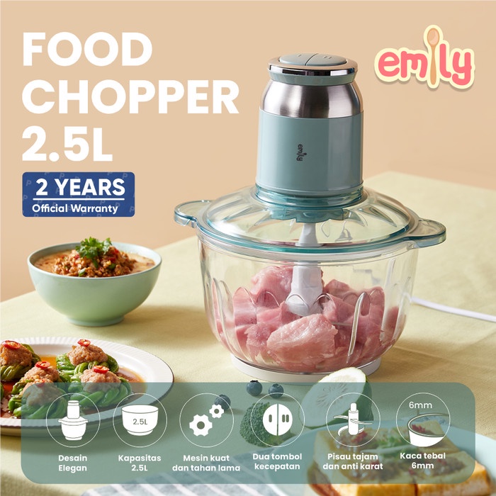 Jual EMILY FOOD CHOPPER 2,5L Shopee Indonesia