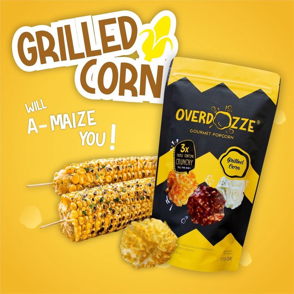

Overdozze Popcorn Grilled Corn Gourmet Snack Cemilan Jagung Bakar 115gram