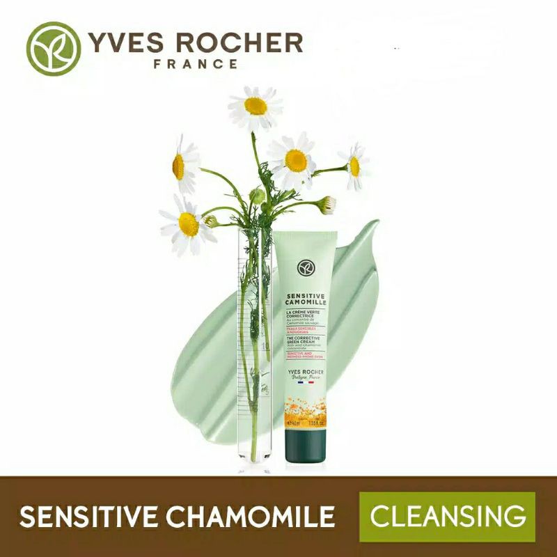 SENSITIVE CHAMOMILE ANTI REDNESS GREEN CREAM 40ML TUBE