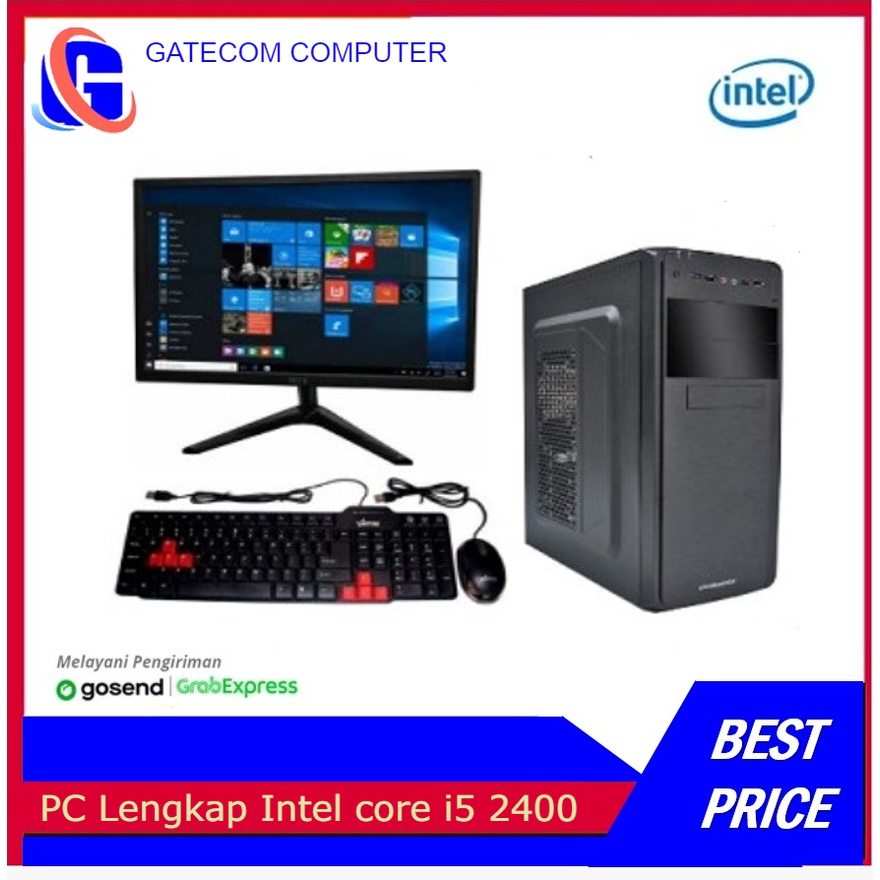 PC Lengkap Intel core i5 2400 / GT 710 2GB /  HDD 500GB / DDR 8GB  / LED 19 INCI