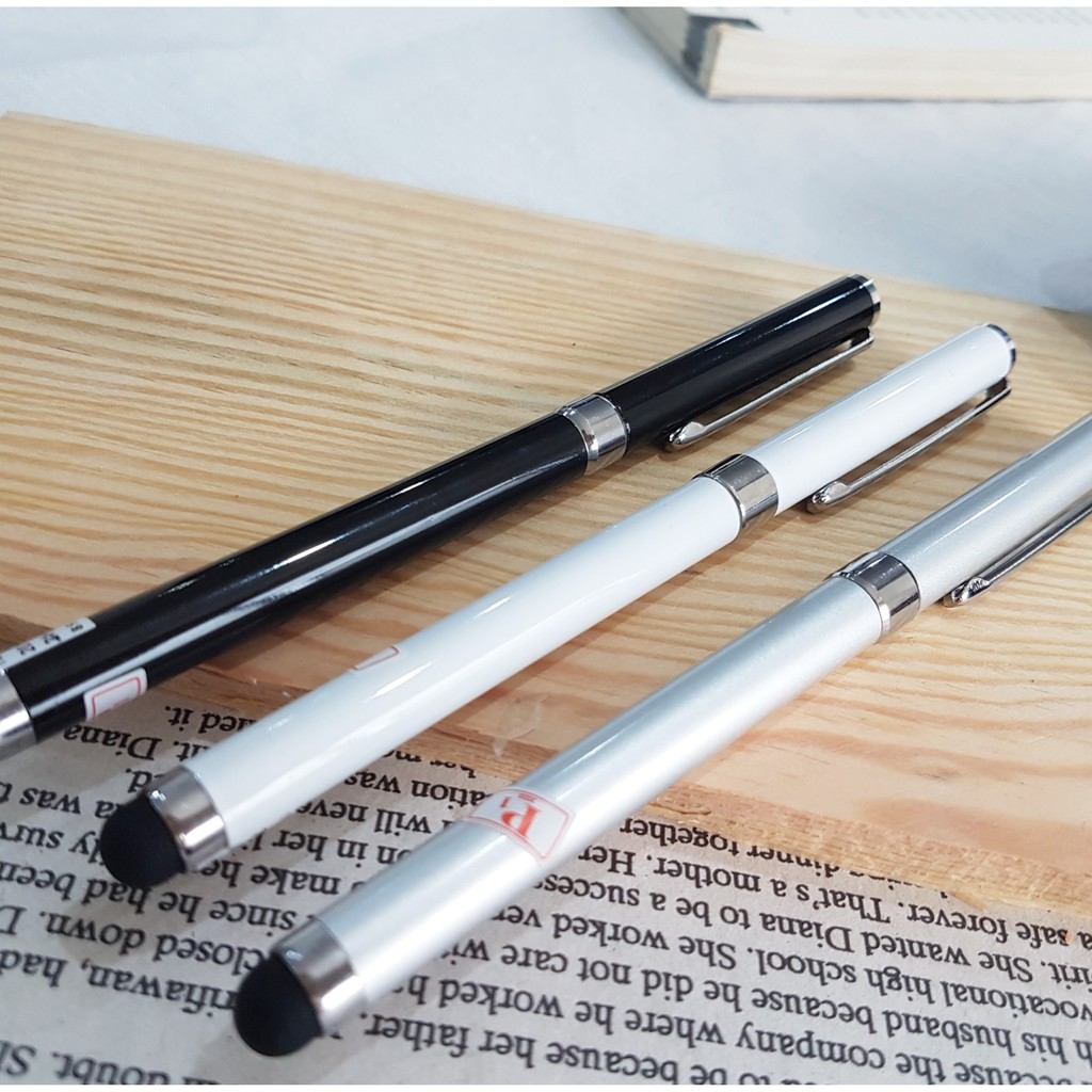STYLUS 2IN1 PEN UNIVERSAL CLIP CAPACITIVE PENCIL MULTIFUNCTION TOUCH SCREEN BALLPOINT PREMIUM