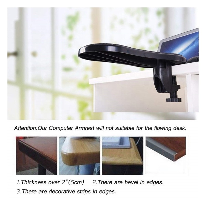 Sandaran Tangan Meja Kerja Komputer Stand Armrest Pad Universal PC Laptop Kantor Office