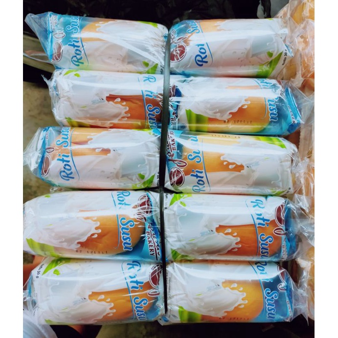 ROTI SUSU / ROTI SUSU JORDAN BAKERY 1 PACK ISI 10 PCS / ROTI SUSU JORDAN