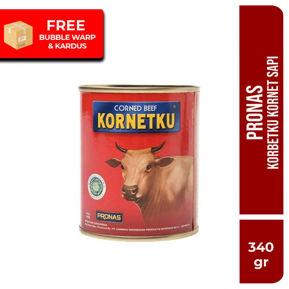 

(TERLARIS) Pronas Kornetku Corned Beef 340 gr / Daging Kornet Sapi