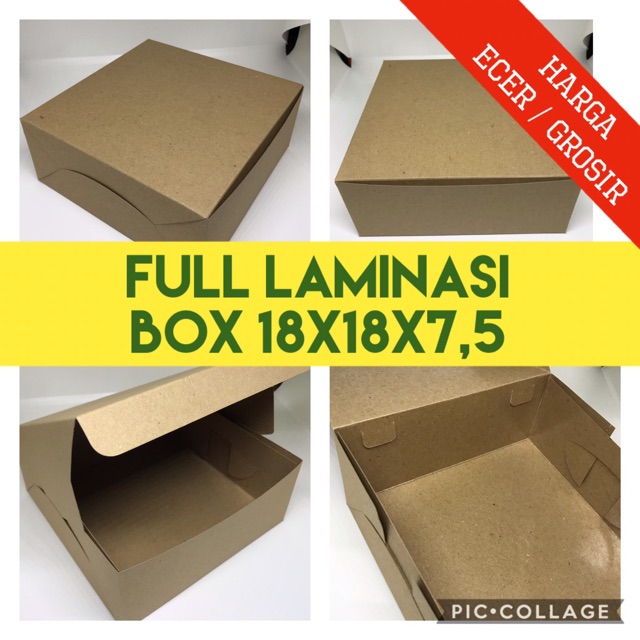 Box 18x18x7,5 (Laminasi /Tanpa Laminasi) B 04