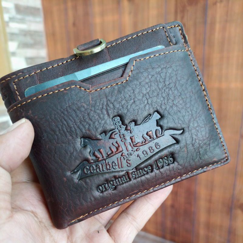 dompet pria kulit asli import cearbells premium quality