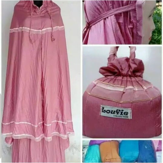 COD - Mukena telekung wanita dewasa Travelling parasut abutay // MUKENA LOUTFI