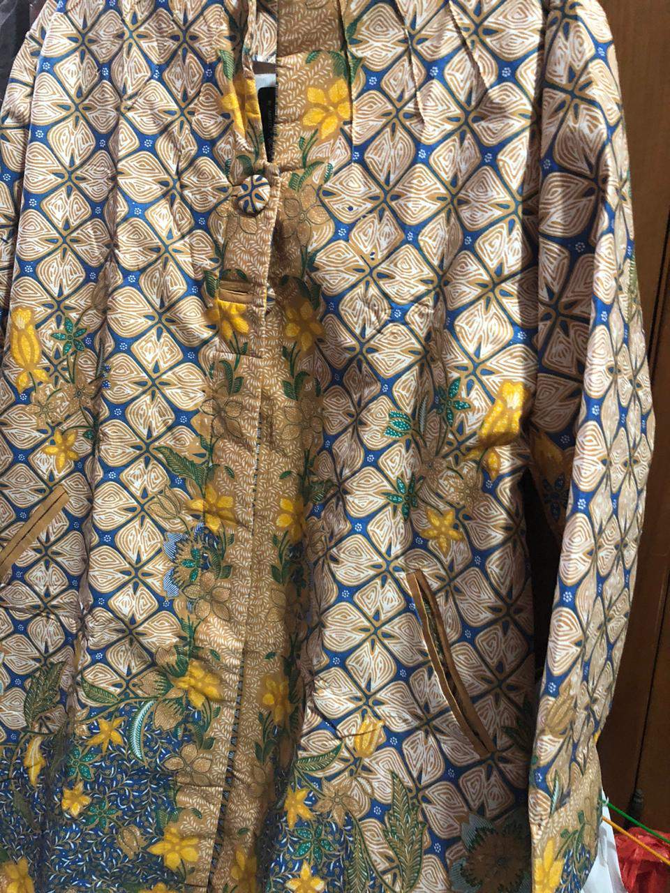 Atasan Blouse Tricot Jumbo Batik Mosa Wanita Lengan Panjang Batik Pekalongan Xxxl & Xxxxl