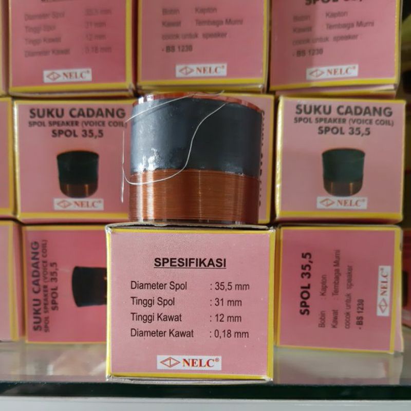 VOICE COIL SPOL SPUL 1230BS 35,5MM NELC