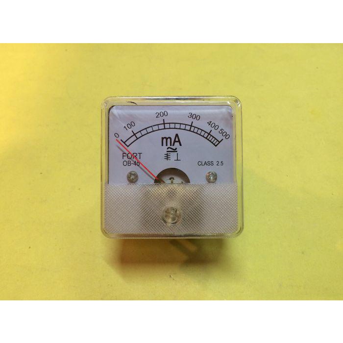 Garpu Taman / Mili Ampere Meter Analog 0-500Ma Ob-45