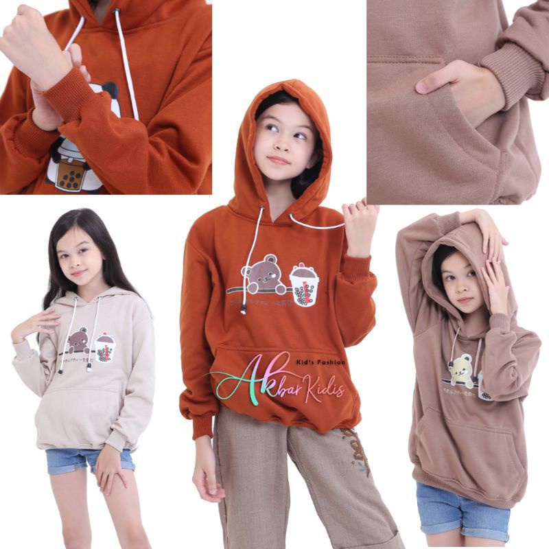 Jual Sweater Anak Perempuan Hoodie Anak Perempuan Sweater Boba Bear ...