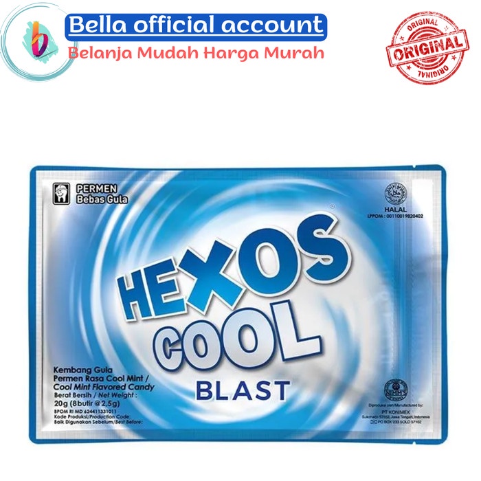 

permen HEXOS Cool Blast / Cool Bliss / Cool Blossom 20 gr - Cool Blast