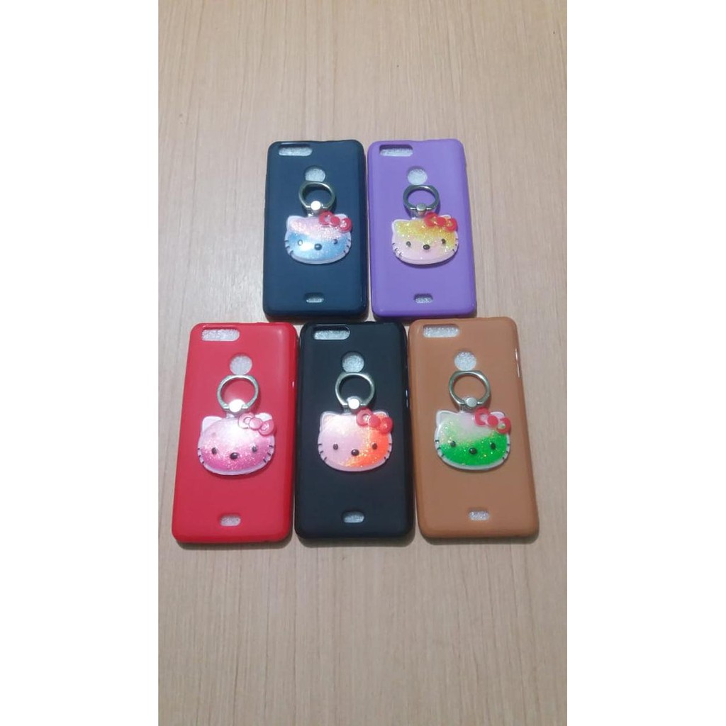 Case Advan i5C Duo Water Glitter Ring Stand Advan i5C Duo