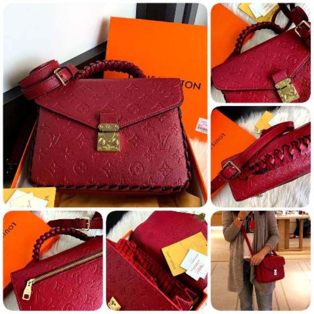 #LV43942 New Arrival LOUIS VUITTON Metis Empreinte Messenger Leather Bag  SS19