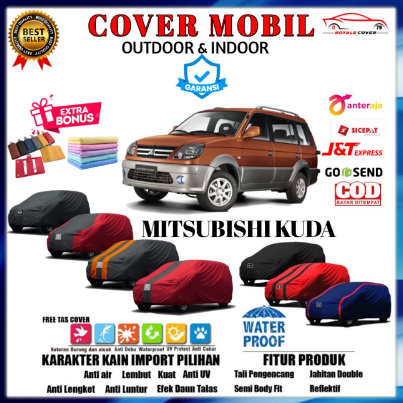 Body Cover Mobil Kuda Grandia, Sarung Mobil Mitsubishi Kuda 2001, 2002, 2003 / Selimut Bodi Mitsubishi Kuda Selimut Tutup Pelindung Mantol Mantel Jas Kerudung Penutup Mobil Kuda Waterproof Anti Air Outdoor