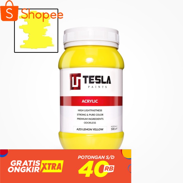 

Tesla Acrylic 500 ml Azo Lemon Yellow
