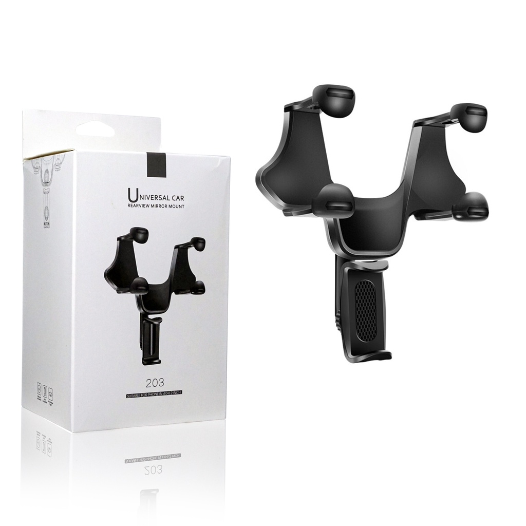 MallCasing - Stand Phone Holder Hp Mobil 360 Derajat - Holder GPS - Holder Kaca Spion - Tempat Handphone di Mobil Multifungsi - CH 202