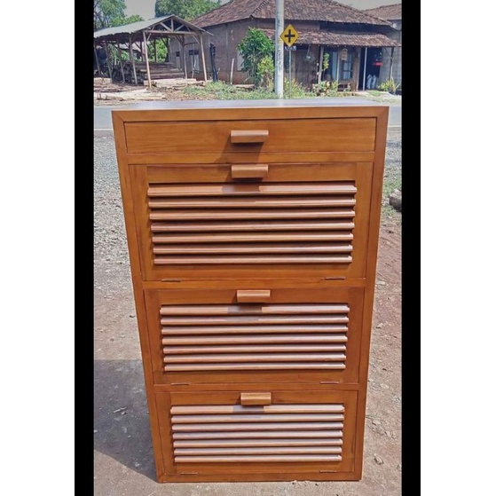 LEMARI SEPATU FURNITURE JAEPARA | RAK SEPATU KAYU JATI