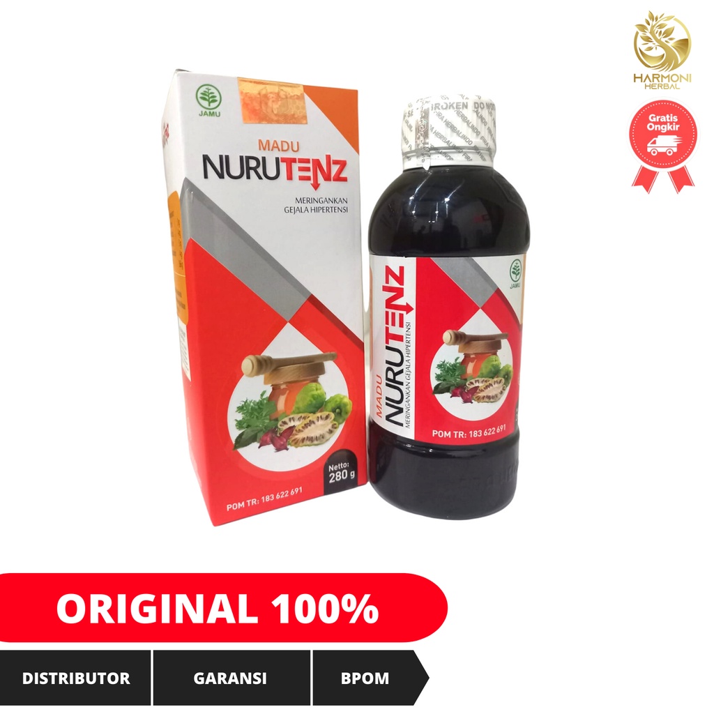 Obat herbal Anti Darah Tinggi Jantung Madu NuruTenz Hipertensi Nuru Tenz | Nuru Tens